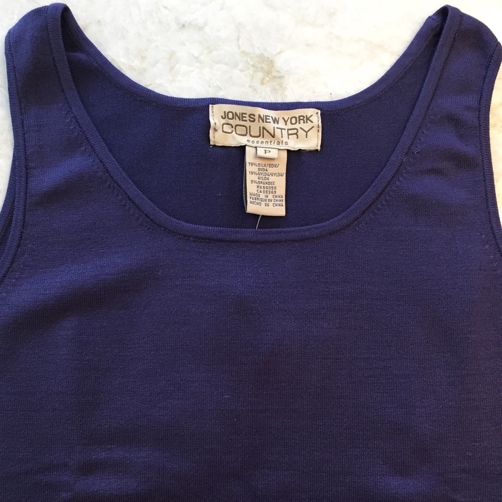 NWT Jones New York Silk Knit Tank Top